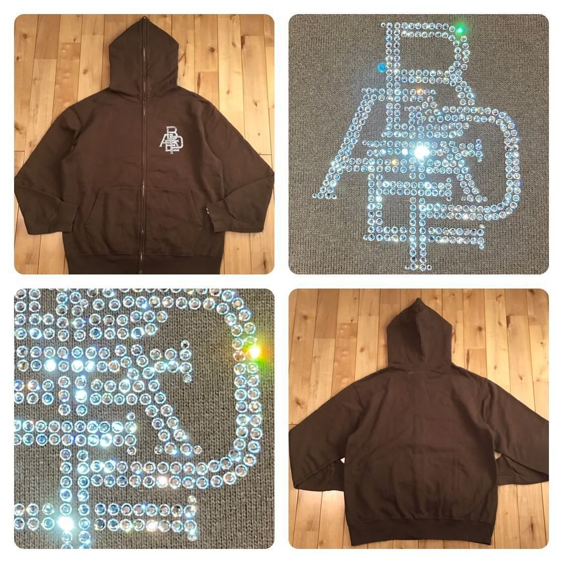 bapeスワロフスキージップパーカー bapeスワロフスキージップパーカー