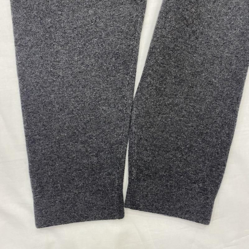 古着 その他ボトムス KPAV-02 UNPAVED アンペイブド ダブルジャガードカシミアニットジョガーパンツ カシミヤ100％ チャコールグレー L