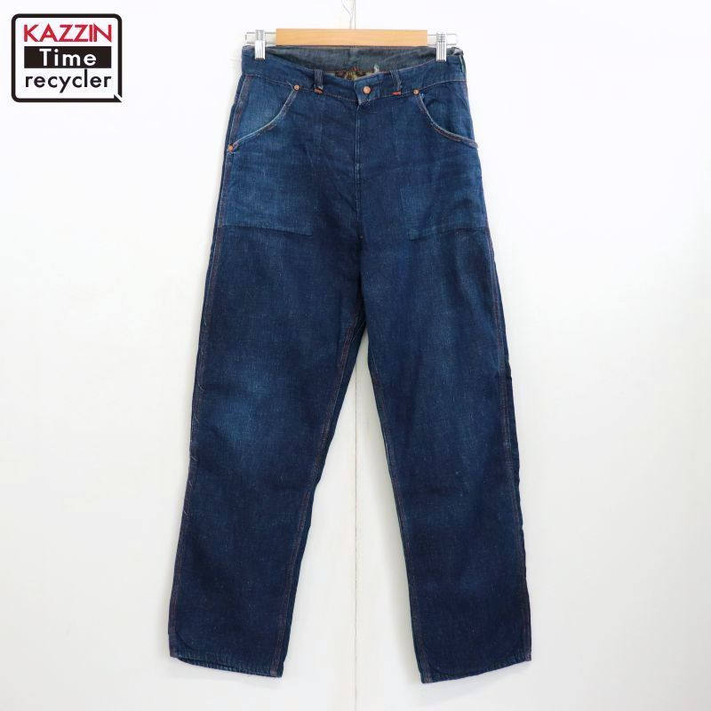 60s vintage 裏地ネル デニム ランチパンツ レディース Sサイズ相当