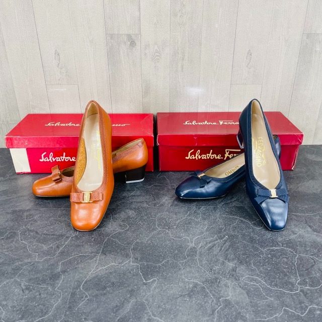 パンプス 2点セット サルヴァトーレフェラガモ 約23cm 靴 レディース
