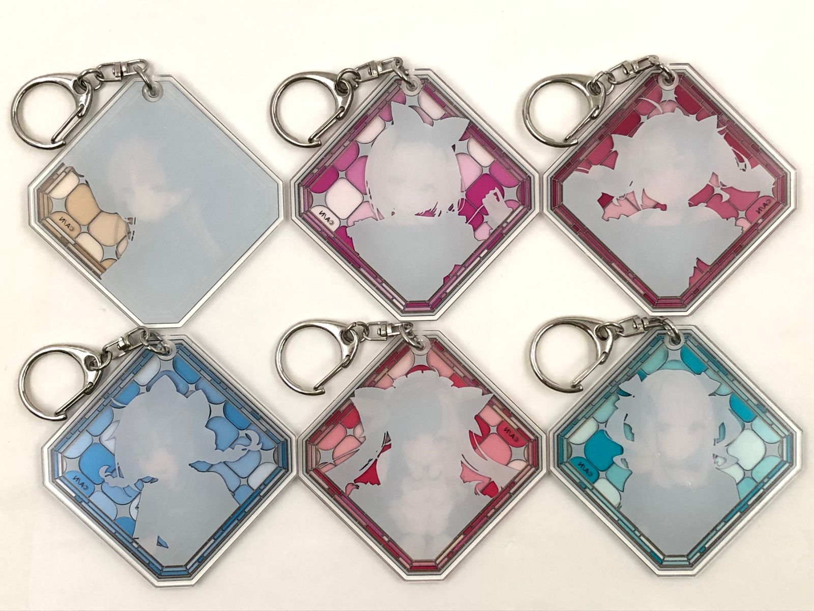 まじくじちゃんす C賞 ミニミニ★アクリルキーホルダー 全6種 しずくちゃん アクリルキーホルダー ガチャガチャ 4個セット