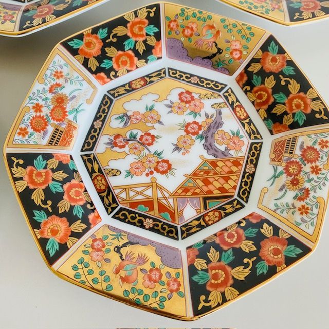 【元箱 未使用】　有田焼　青藍窯　古伊万里紋 絵変り　八角皿　5枚揃 有田焼 古伊万里 八角銘々皿 青藍 5枚セット - メルカリ