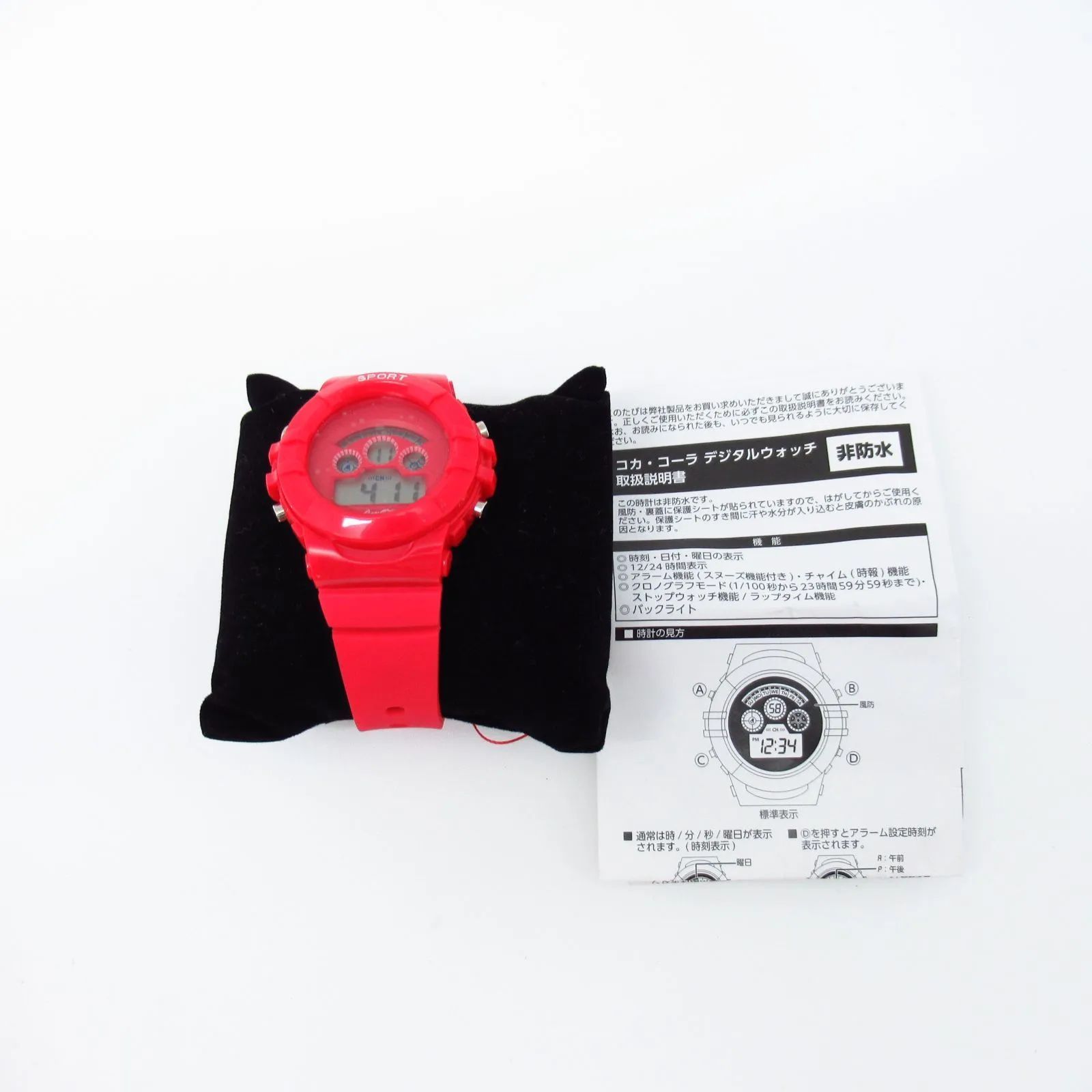 腕時計 コカ・コーラデジタルウォッチ - 腕時計(アナログ)