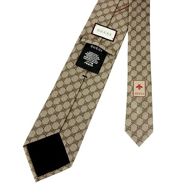 GUCCI ベージュ GGパターン ネクタイ 新品 グッチ GUCCI ネクタイ GGパターン ベージュ - メルカリ