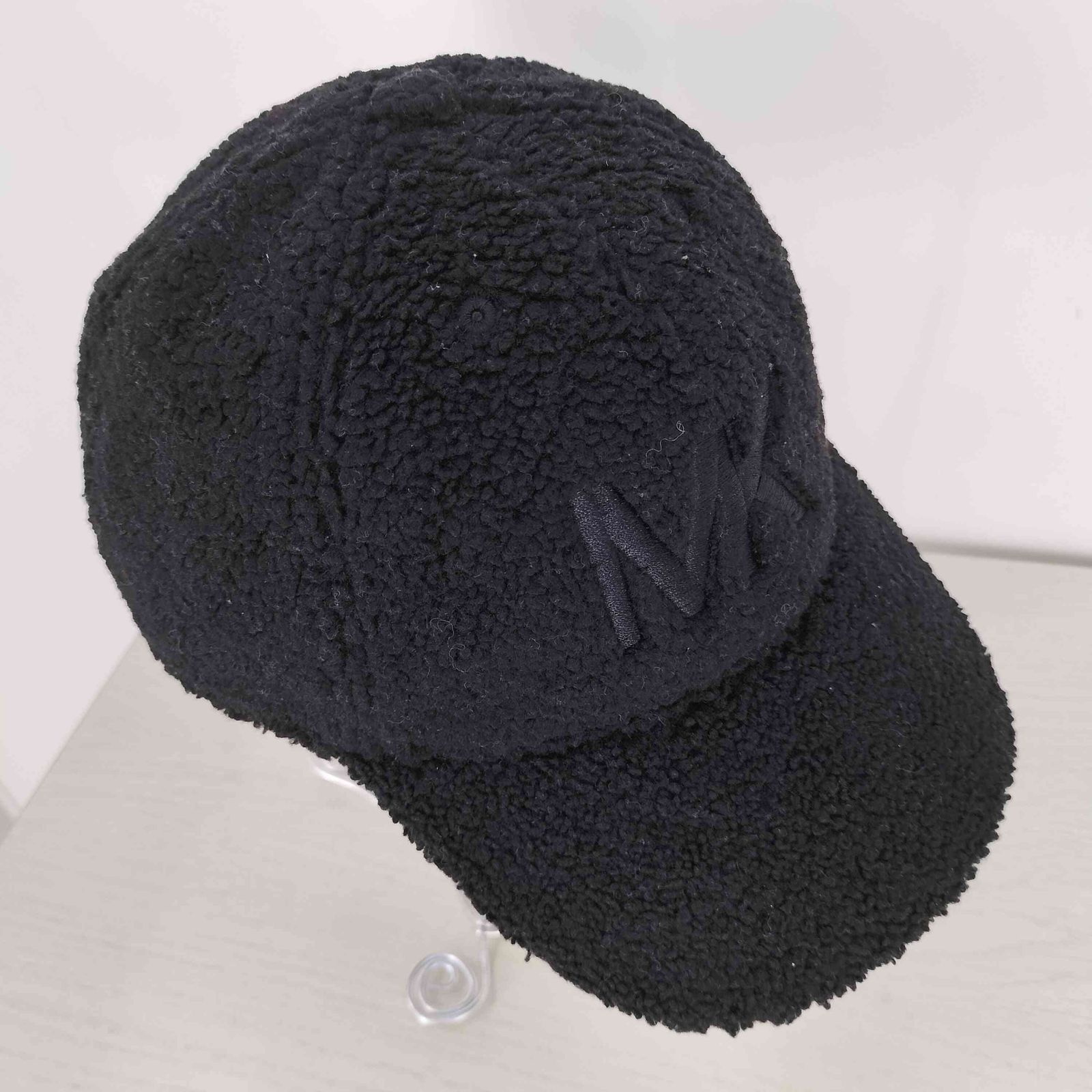 【新品タグ付】MICHEAL KORS 背面ロゴ入り キャップ 黒 ユニセックス マイケルコース Michael Kors ロゴ刺繍 ボア 6パネル キャップ