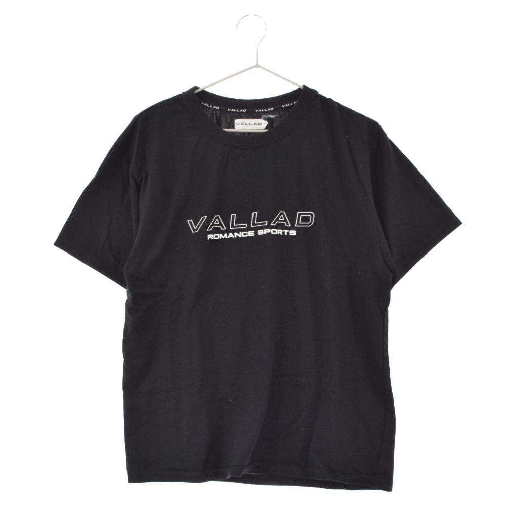 VALLAD (バラッド) 23AW ROMANCE SPORTS TEE フロントロゴプリント半袖Tシャツ ブラック