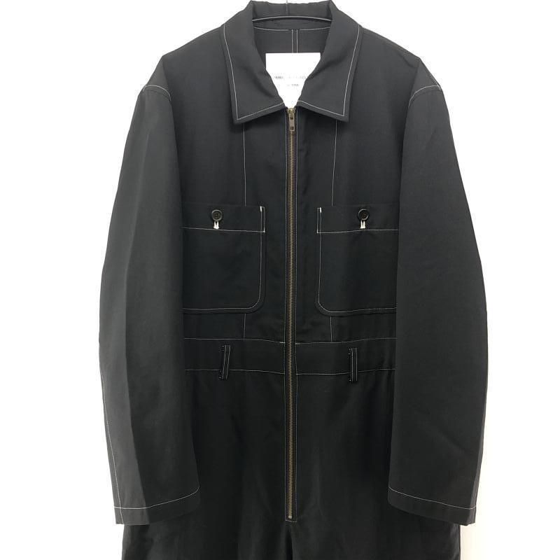 COMME des GARCONS Homme 90s ウールジャンプスーツ ブラック M AD1996 IU-100010 コムデギャルソンオム 24