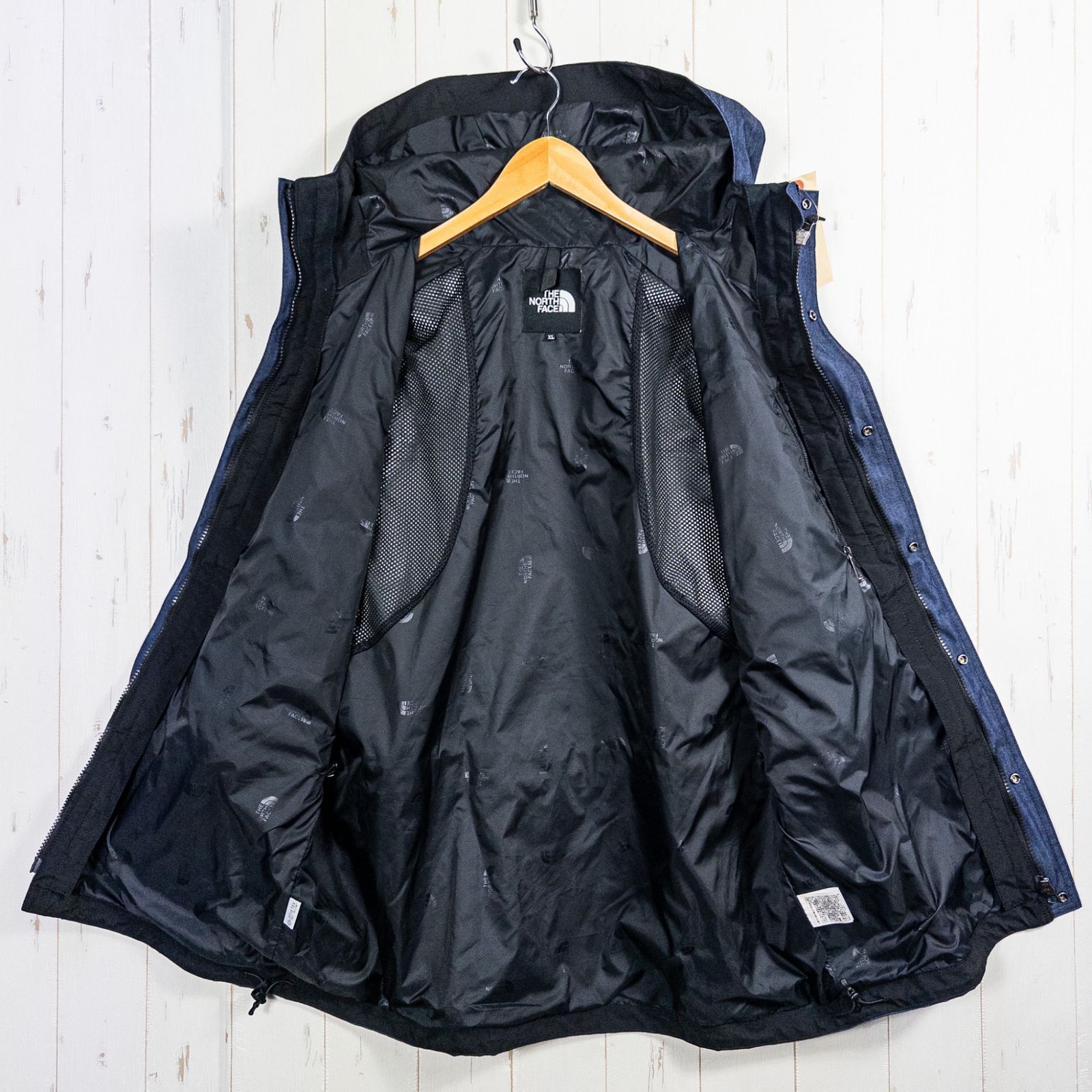 THE NORTH FACE デニムマウンテンパーカー XL ネイビー/ブラック Men's XL ネイビー系】 The North Face ( ザ・ノースフェイス
