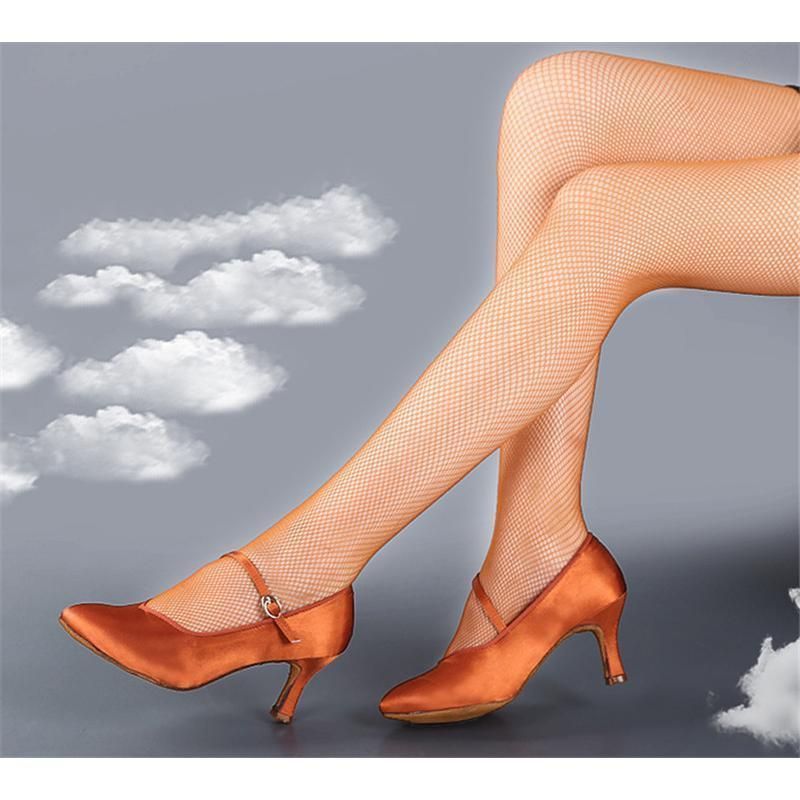 Drhdance 社交ダンス 競技ダンス モダン シューズ ヒール7.5cm