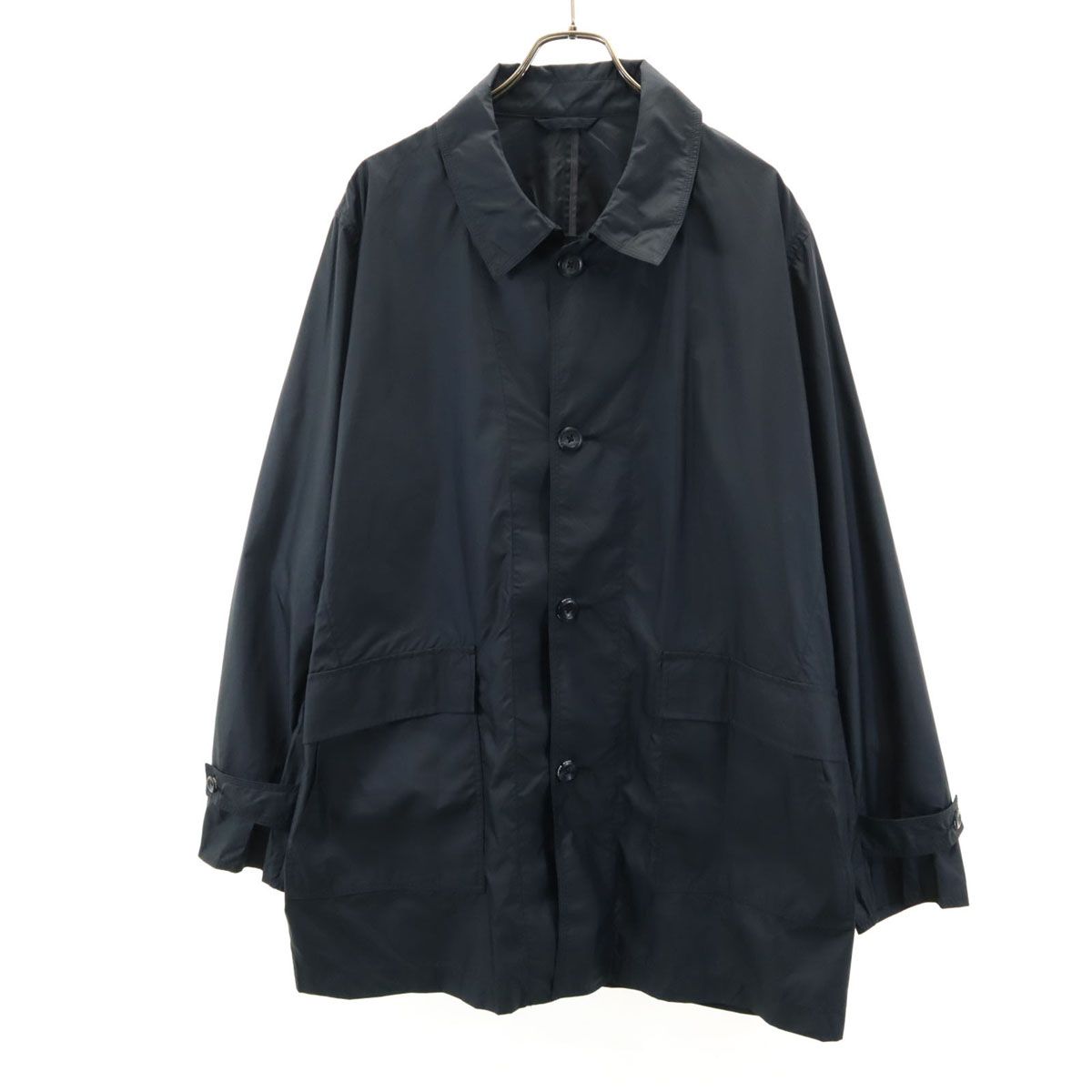 Eddie Bauer エディーバウアー ジャケット XL ネイビー 収納袋付き メンズ 古着