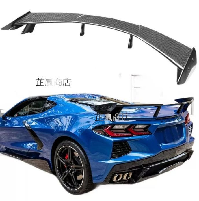 コルベット Corvette C8 OEスタイル カーボンファイバー リアウィング