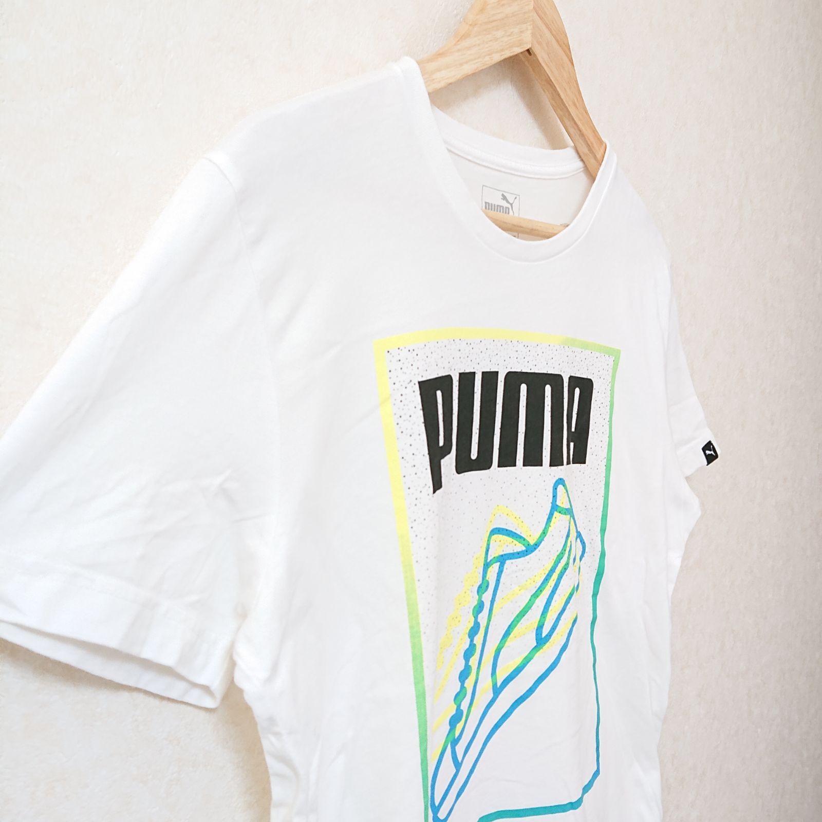 w^)b PUMA プーマ スニーカー ライン Tシャツ 半袖 カットソー