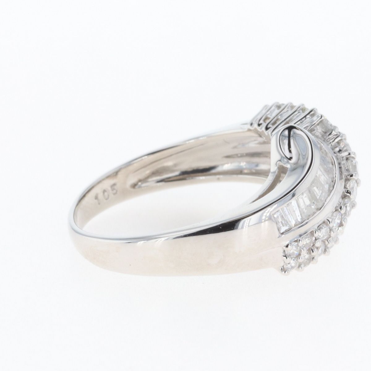 メレダイヤ デザインリング 10.5号 Pt900 - リング(指輪)