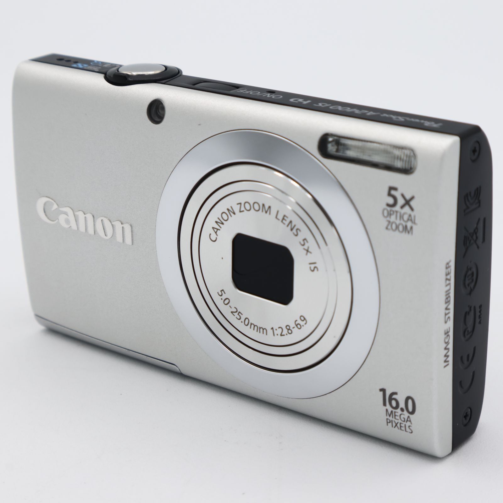 Canon PowerShot A2400 IS シルバー　デジカメ Amazon.com : Canon PowerShot A2400 IS 16.0 MP Digital Camera