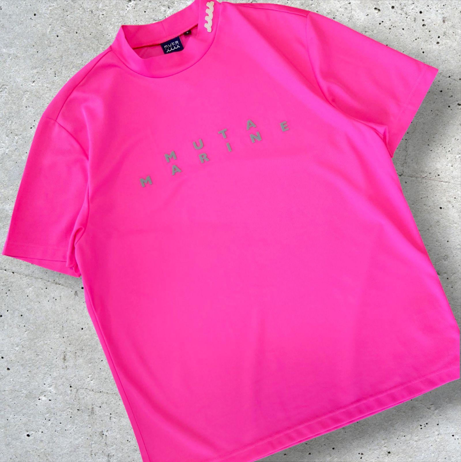 muta marine ピンク XLモックネックシャツ MUTA(ムータ)_モックネックT