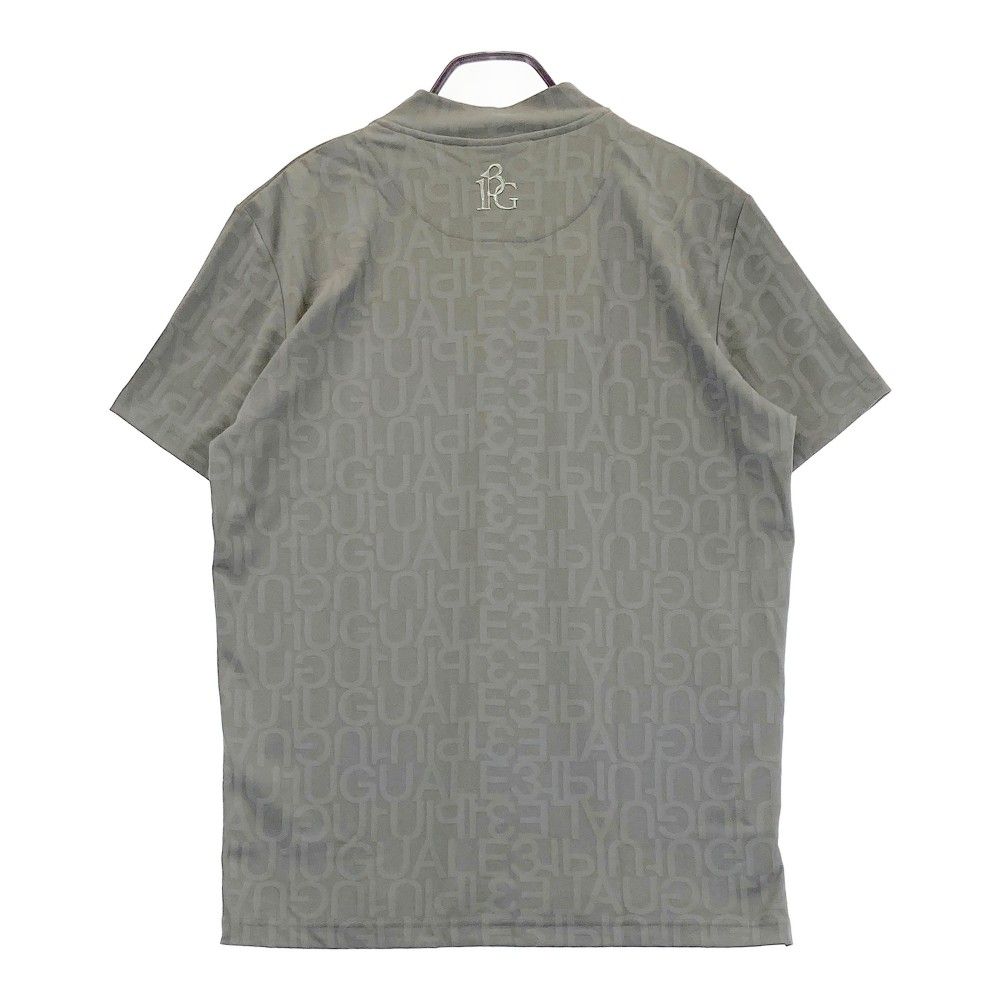 【新品】1piu1uguale3 GOLF ハイネック　総柄　半袖シャツ　メンズ 1PIU1UGUALE3 GOLF - 【MID SUMMER COLLECTION】 SS MOCK