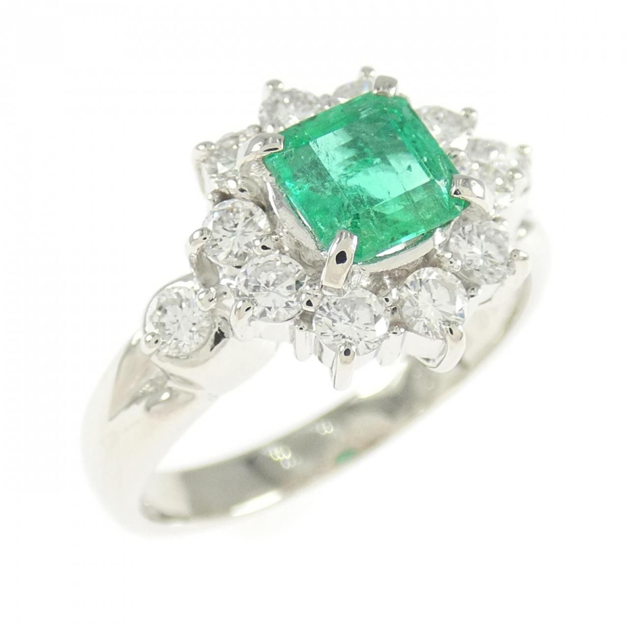 PT900 エメラルド リング 0.60CT - メルカリ