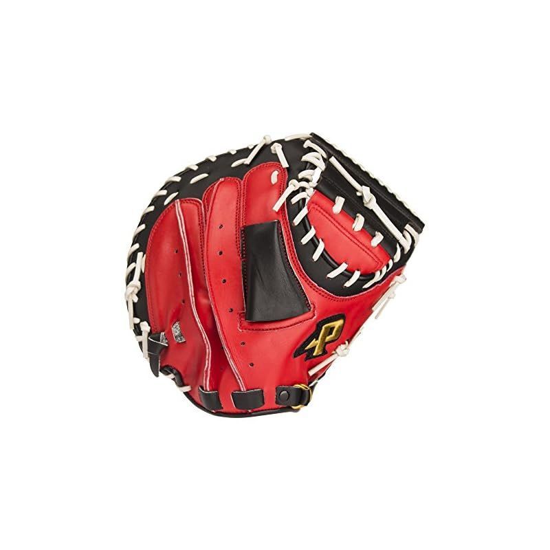 プロマーク 軟式キャッチャーミット レッドオレンジ(右投げ用