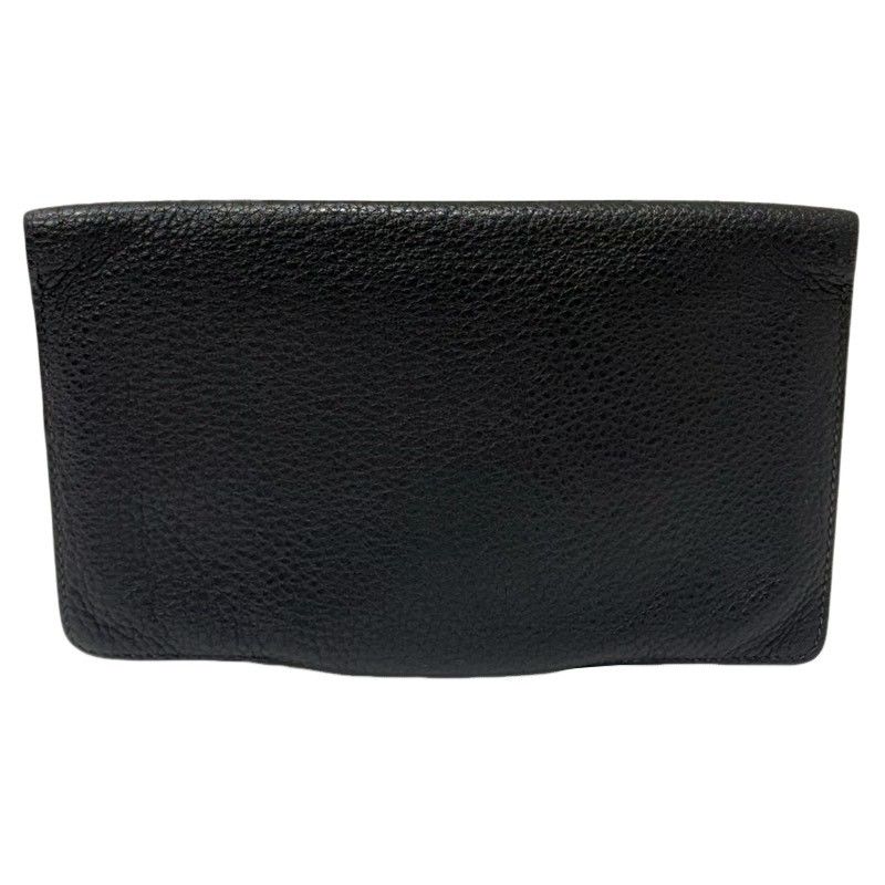 HERMES エルメス ドゴン MM ブラック トゴ 二つ折り財布 ユニセックス