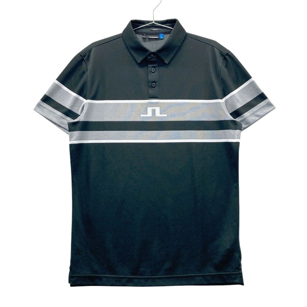 新品　J.LINDEBERG　ゴルフ　半袖ハーフジップシャツ　ネイビー　Ｌ 新品 J.LINDEBERG ゴルフ 半袖ハーフジップシャツ ネイビー L J
