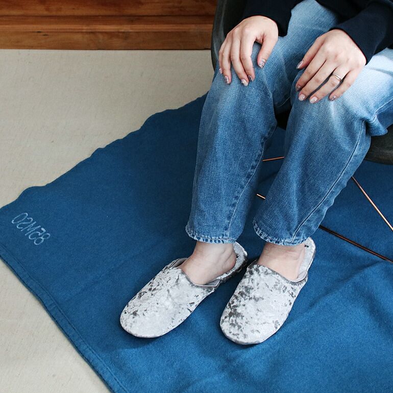 1点販売】USED フランス軍 ウールブランケット サックスブルー