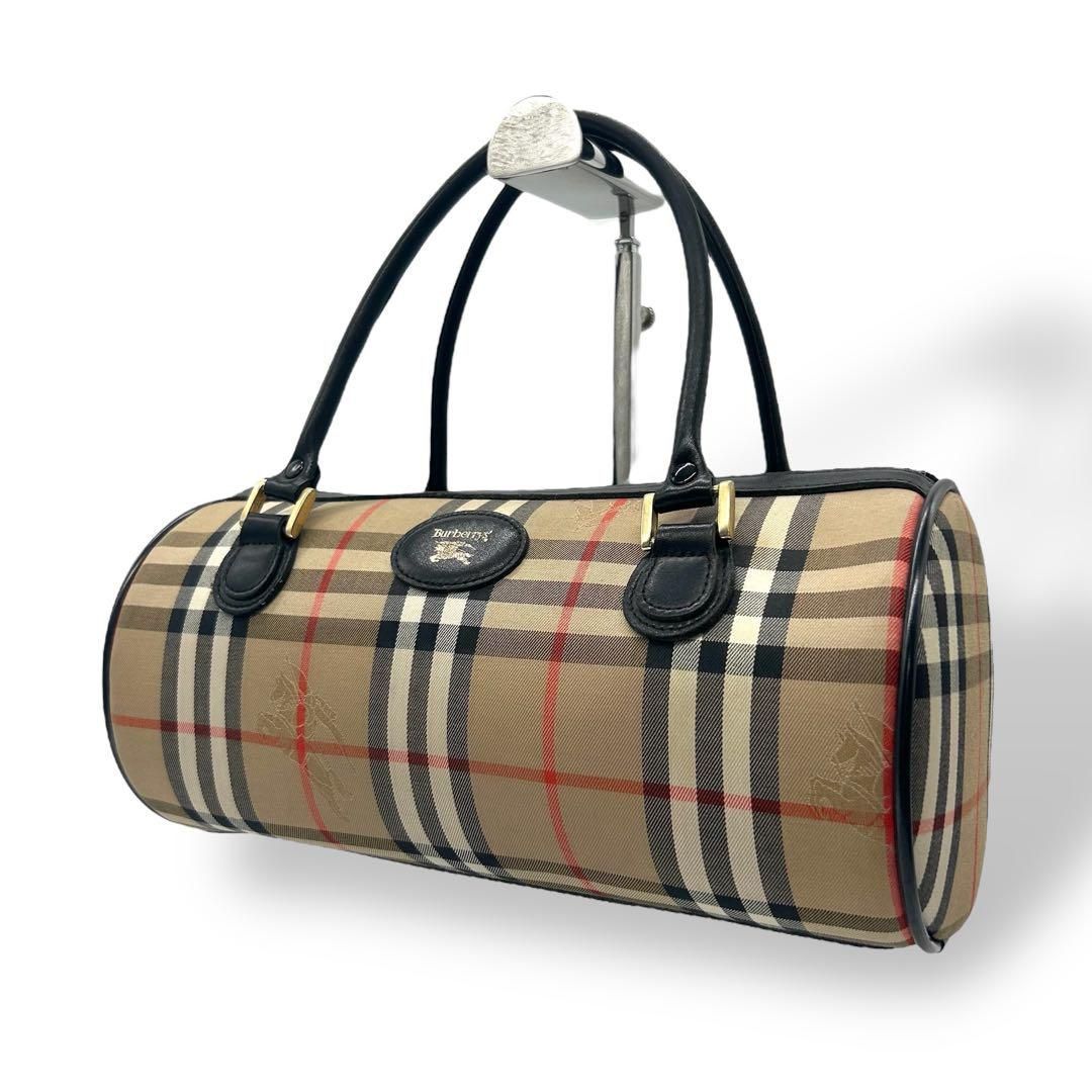 BURBERRY バーバリー ミニボストンバッグ 筒型 BURBERRY バーバリー ミニボストンバッグ 筒型