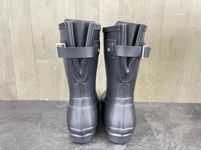 大人気商品未使用 ハンター レインブーツ ブラック US7 約24cm? WOMENS ORIGINAL BACKADJ SHORT WFS1013RMA Hunter レディース？/56792 自分で履ける