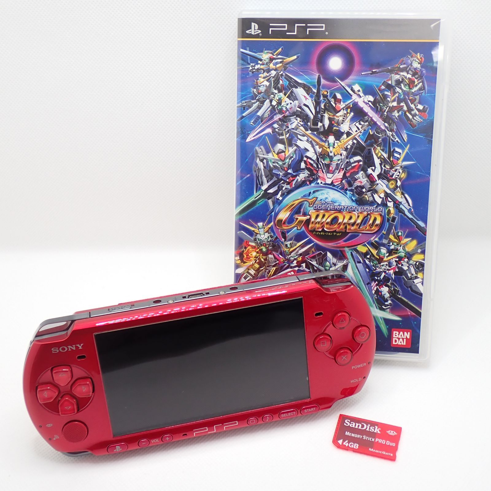 ソフト付き 初期化済み PSP-3000 本体 メモリースティック付き