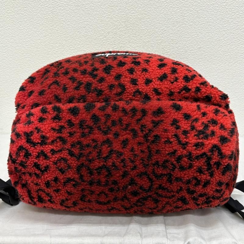Supreme フリースボディバッグ 赤・黒　レオパード Supreme シュプリーム リュックサック、デイパック リュック