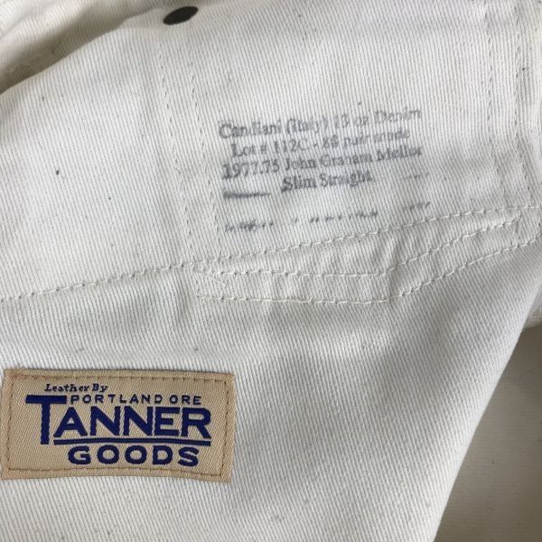 USA製★テラソン/TELLASON★スリムストレート/ホワイトデニムパンツ【メンズ30/股下77cm/アイボリー】JEANS/Pants/Trouser◆cBH576 USA製☆テラソン/TELLASON☆スリムストレート/ホワイトデニムパンツ