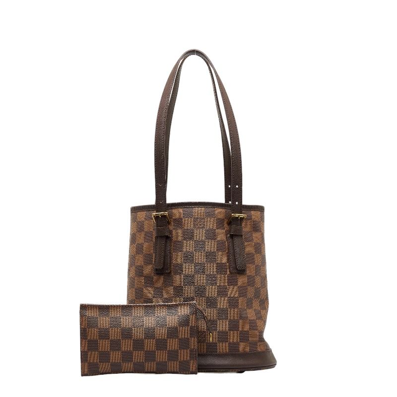 ルイ ヴィトン ダミエ マレ トートバッグ ショルダーバッグ バケットバッグ N42240 ブラウン PVC レザー レディース LOUIS  VUITTON【222-19390】 - メルカリ