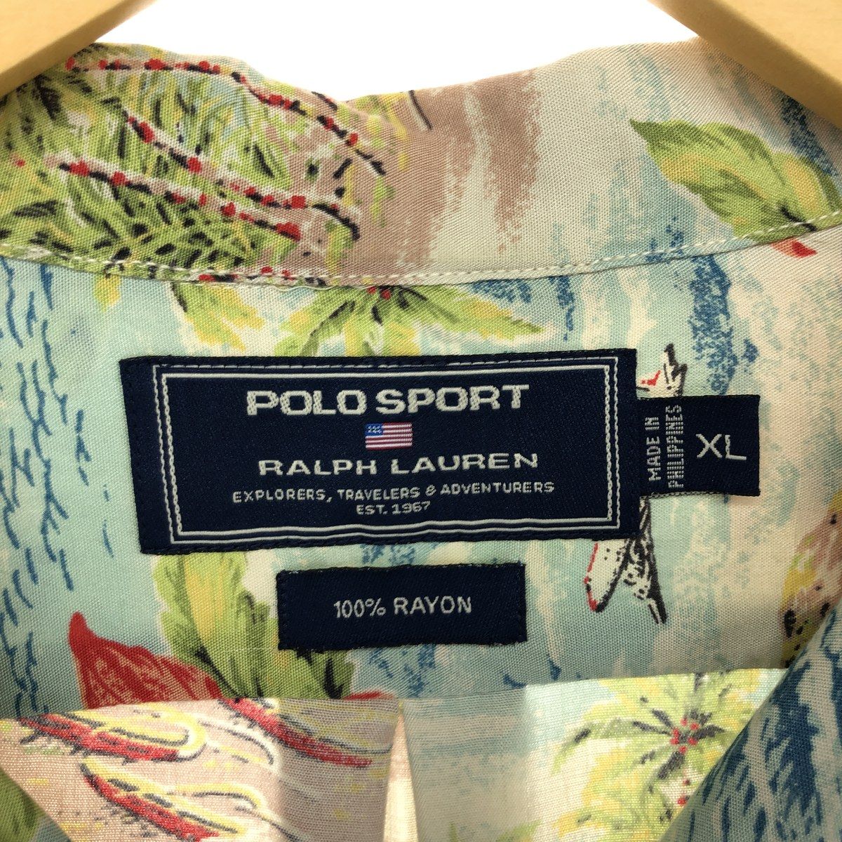 Ralph Lauren アロハシャツ 古着 ラルフローレン Ralph Lauren POLO SPORT ポロスポーツ 総