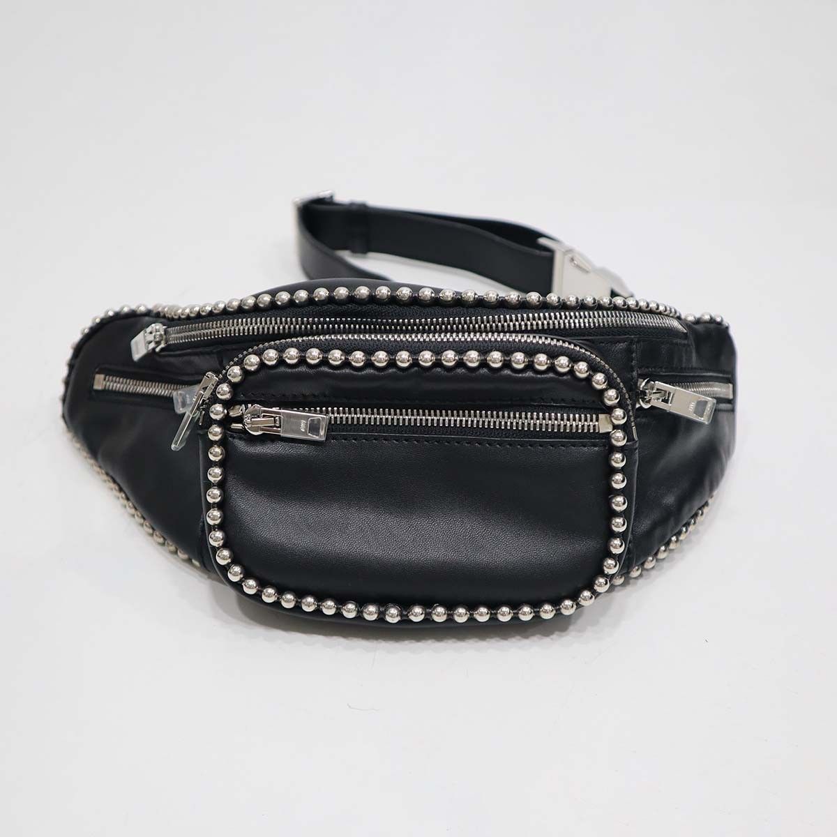 Alexander Wang 黒 レザー ウエストポーチ ALEXANDER WANG アレキサンダーワン ウエストバッグ ボディバッグ