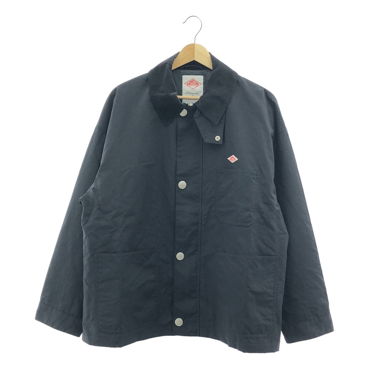 【極美品】DANTON ノーカラーボタンレスナイロンタフタカバーオールジャケット 楽天市場】ダントン ナイロンタフタカバーオールジャケット (DT