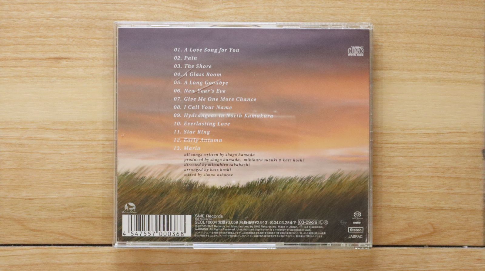 国内盤CD☆浜田 省吾/Shogo Hamada□ 初秋 Early Autumn