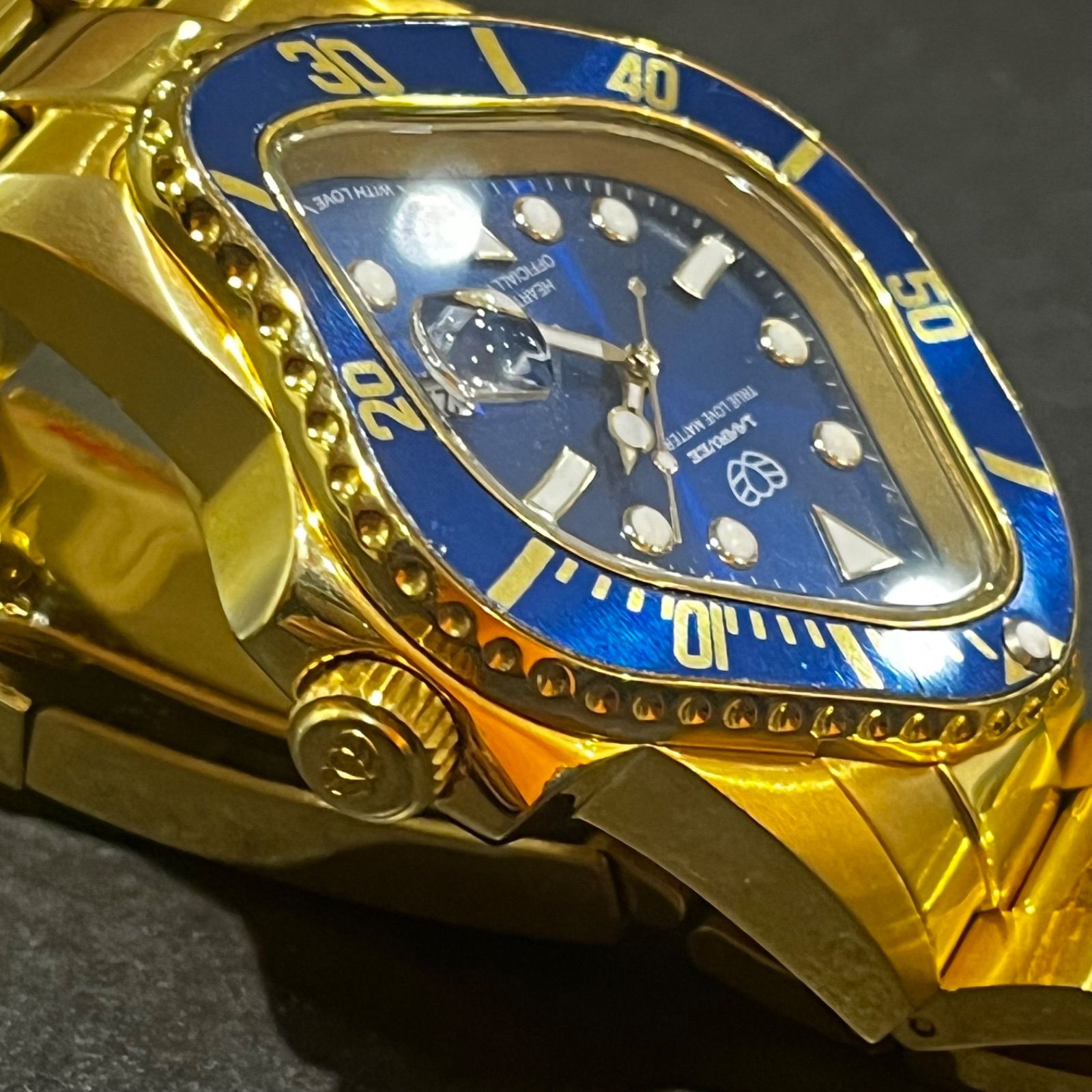 LAARVEE Gold Blue PEA001 ラーヴィー ゴールド ブルー 腕時計 PEA001 