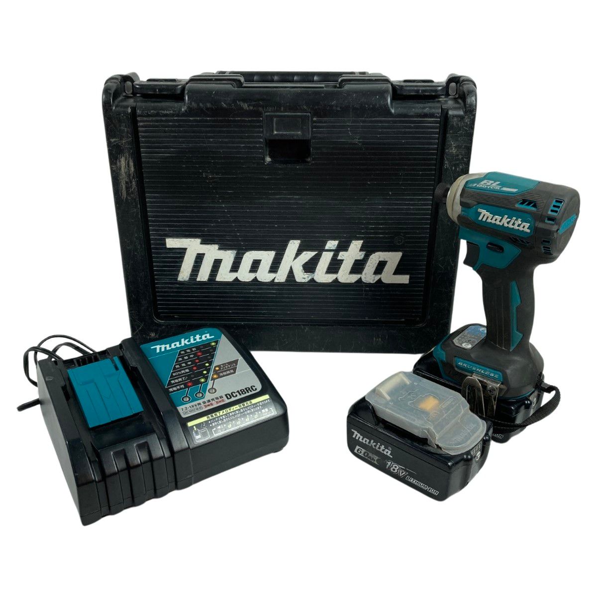 MAKITA マキタ 18V 充電式インパクトドライバ (バッテリ2個・充電器  