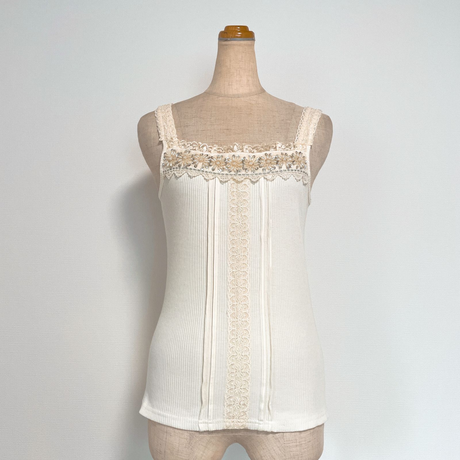 axes femme アクシーズファム キャミソール レース Mサイズ アイボリー