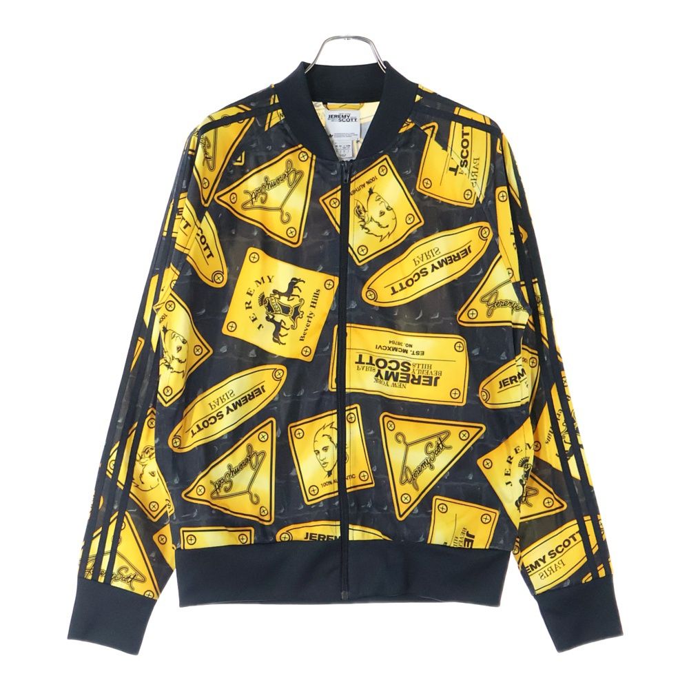adidas アディダス ×JEREMY SCOTT GOLD PLATE JACKET 金プレートジャケット ジップアップジャケット イエロー G76059