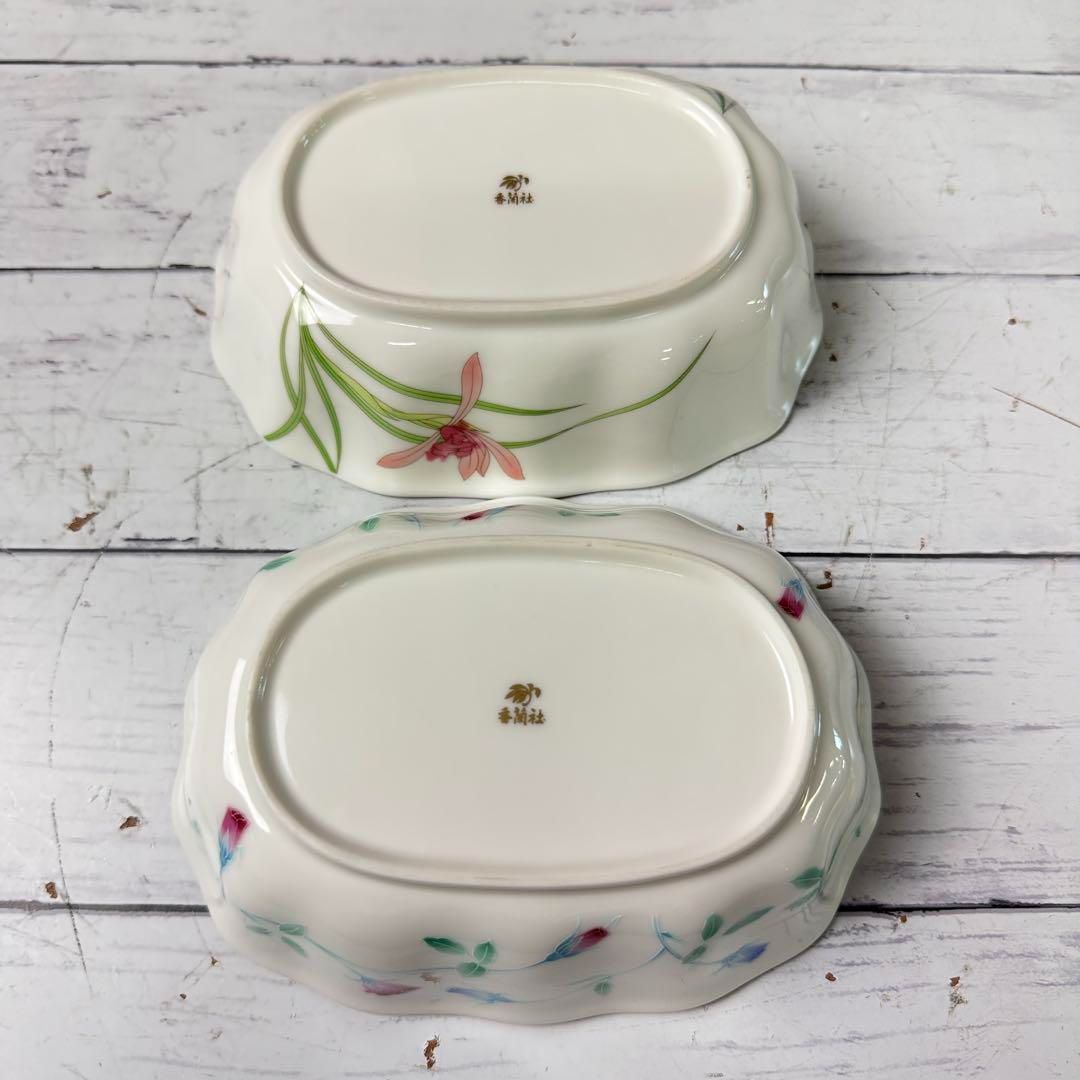 香蘭社 ローズシャワー バスケット バスケット ボウル 花柄 金縁 5点セット 香蘭社 ローズシャワー バスケット バスケット ボウル 花柄 金縁