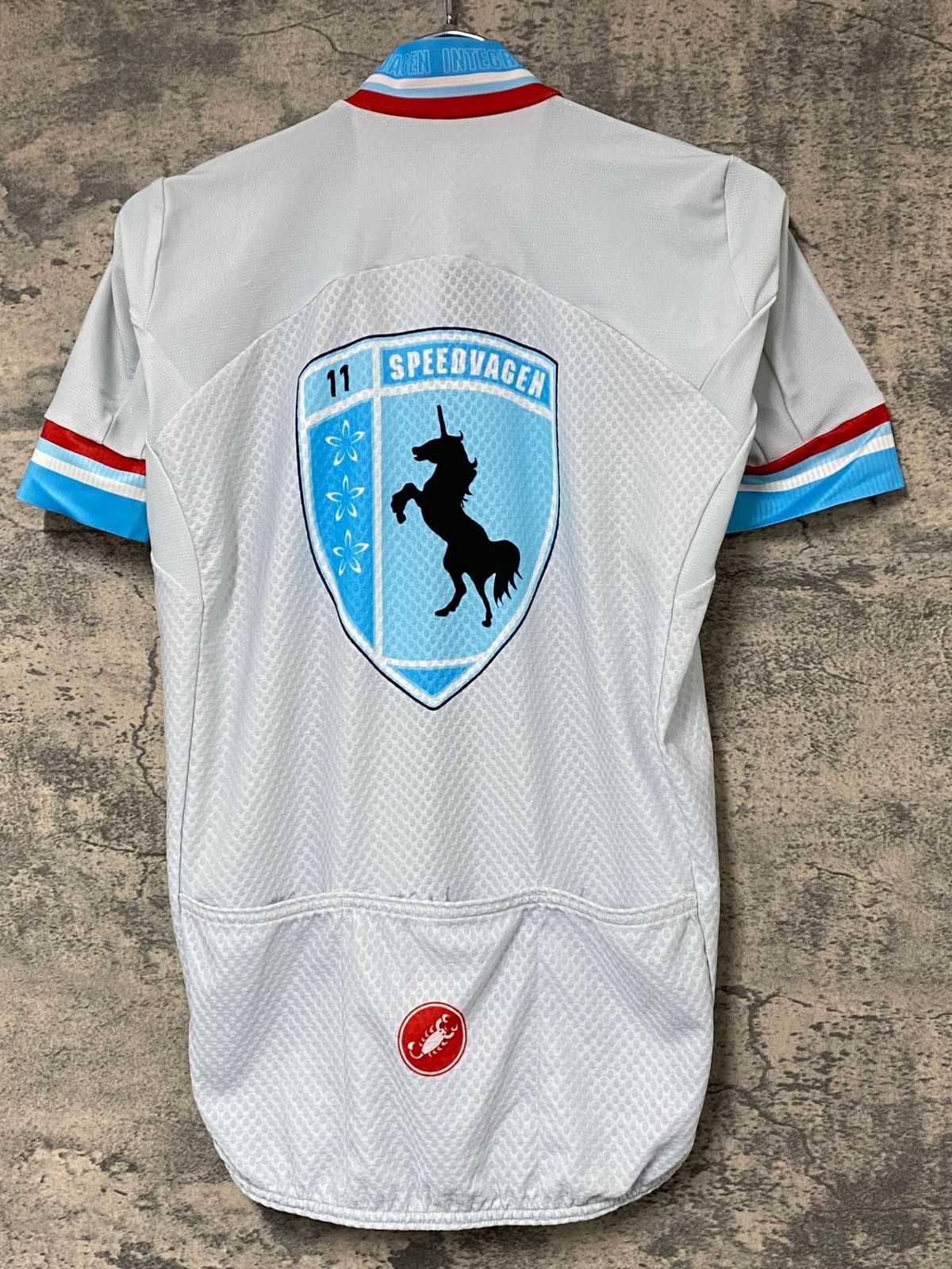 カステリサイクルジャージ グレー 半袖 M CASTELLI ( カステリ ) 半袖ジャージ UNLIMITED ENTRATA JERSEY