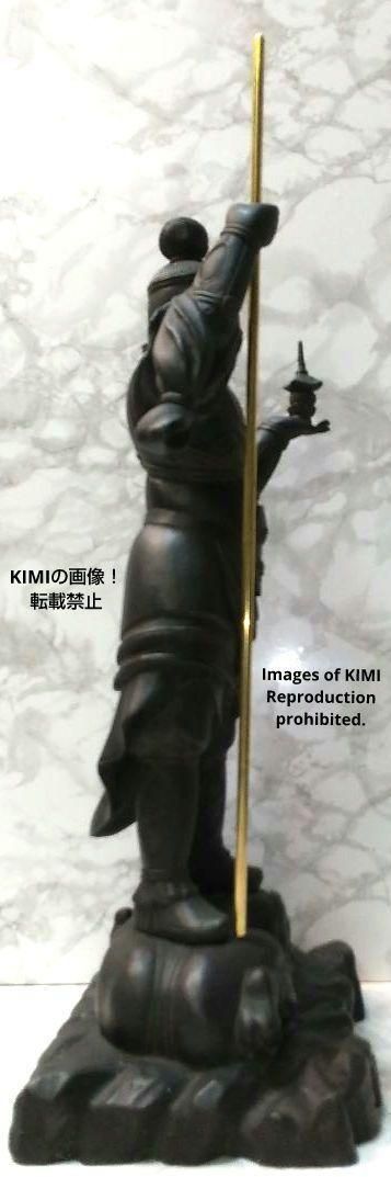 大型　毘沙門天　銅像　全長約40cm 約5.6kg　銅像　仏教美術　伝統工芸 大型 毘沙門天 銅像 全長約40cm 約5.6kg 銅像 仏教美術 伝統工芸