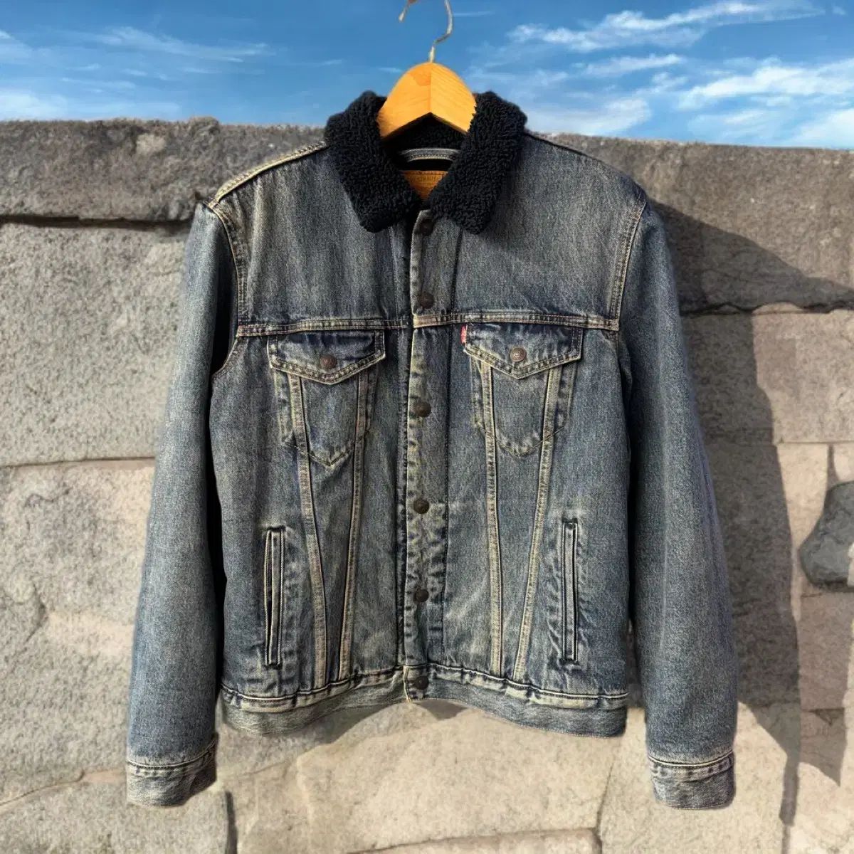 LEVI'S(リーバイス) プレミアム ビッグ E シェルパ デニム ジャケット （ L ）