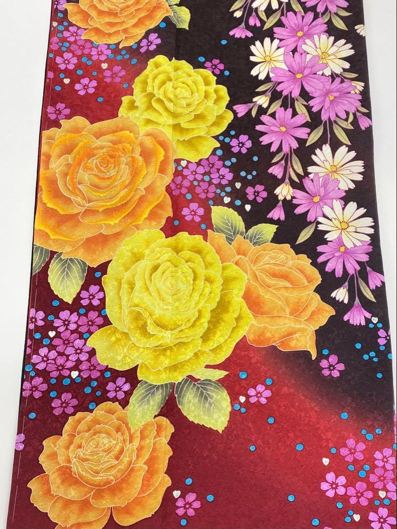 振袖 豪華 銀通し 刺繍 金彩 紋意匠 身丈172cm 躾糸付き - メルカリ