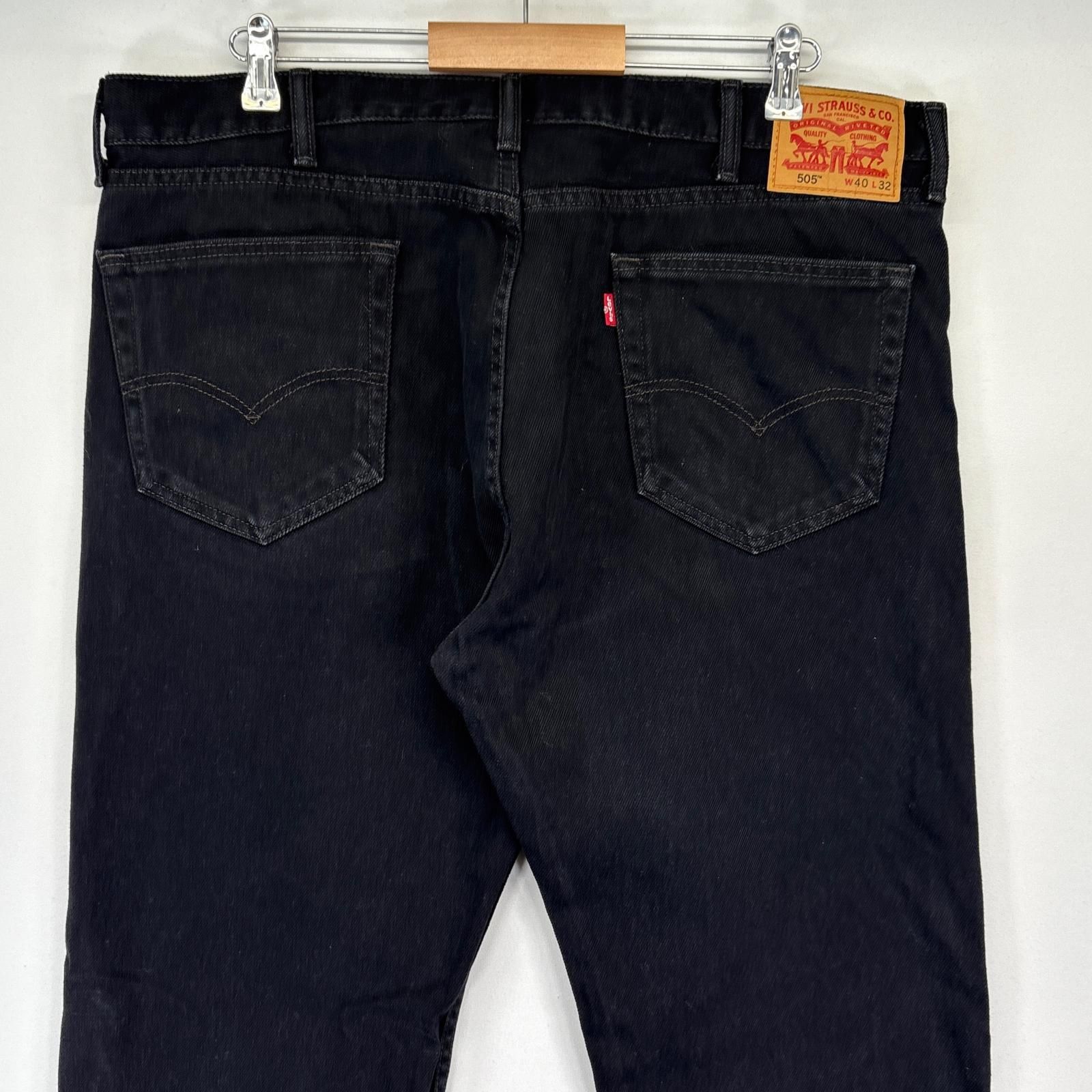 古着 リーバイス Levis デニムパンツ 501 ストレート 大きいサイズ ジーンズ ジーパン 5ポケット 長ズボン w44 L32  ブラック メンズ