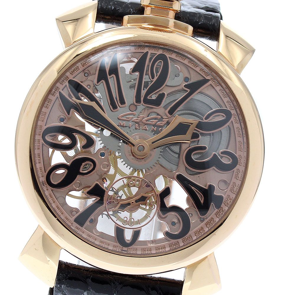 ガガミラノ GaGa MILANO 5311.02 マヌアーレ48MM スモールセコンド 手巻き メンズ保証書付き_879792