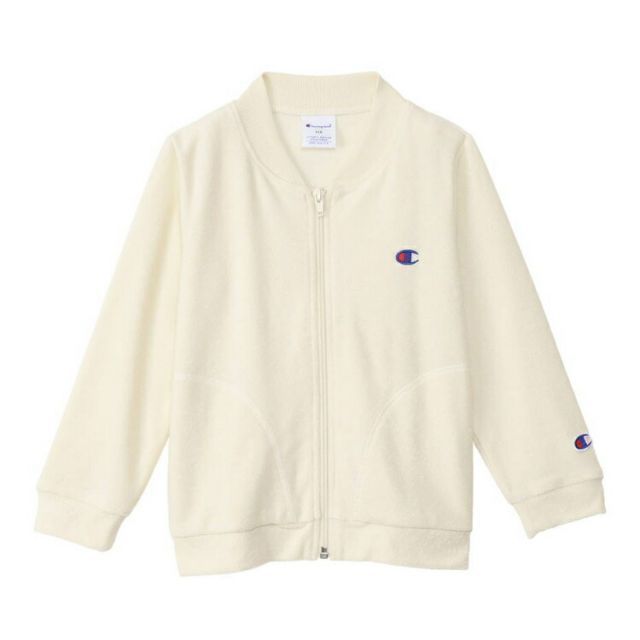 HANES ヘインズ ZIP SHIRT アイボリー 150サイズ CK-X001 34 | スポーツ 運動 ウエア ウェア 服 衣類 トップス ロングスリーブ 長袖 着心地 素材 コットン 綿 スウェット 刺繍 ロゴ デザイン シンプル 