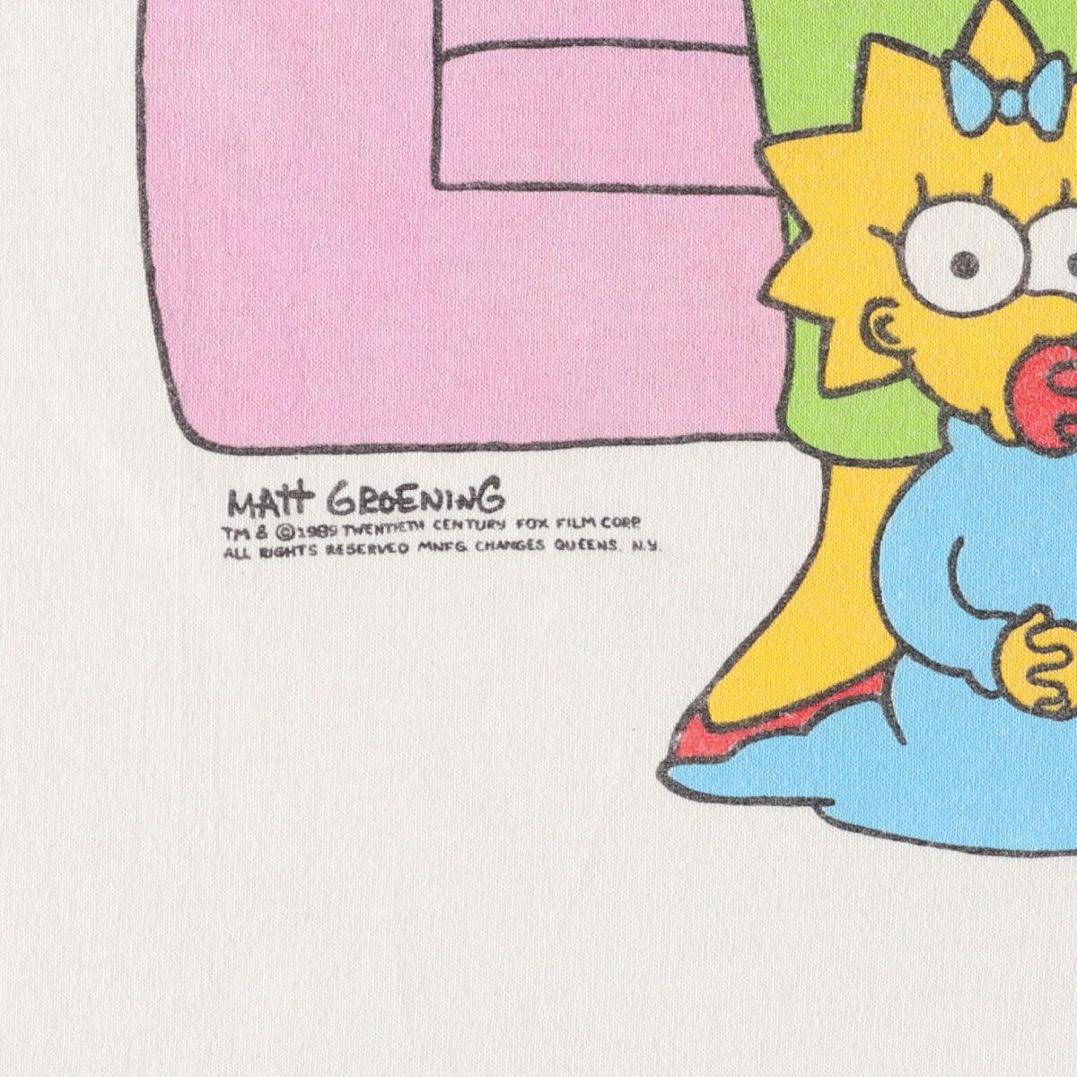古着 90年代 MILLER THE SIMPSONS シンプソンズ キャラクタープリントT 