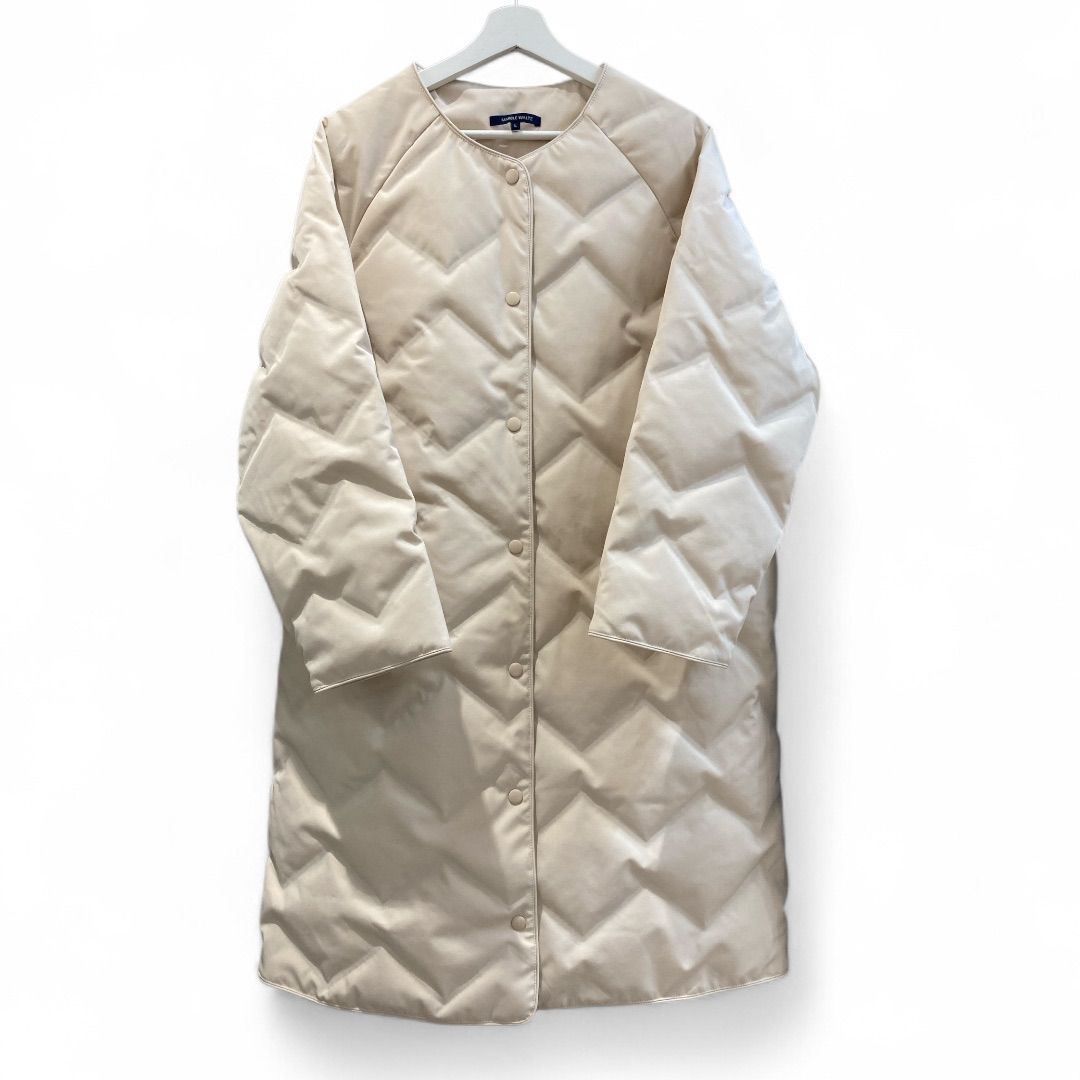 美品 MARBLE WALTS マーブル ワルツ ロングダウンコート アイボリー 