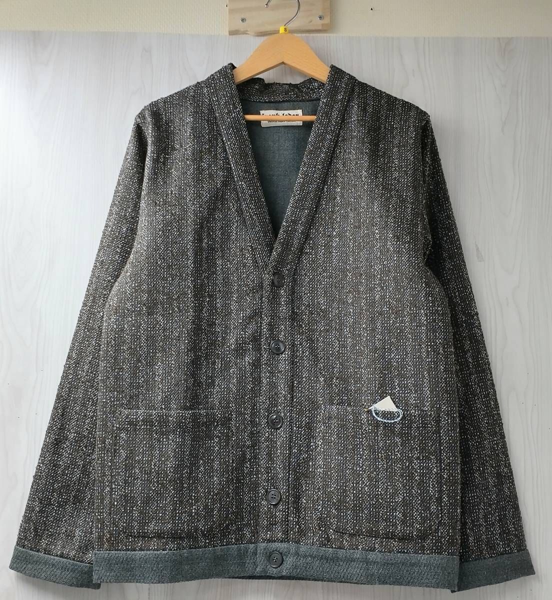 FRANK LEDER フランク リーダー ウール ジャケット Sサイズ グレー × ブラウン系